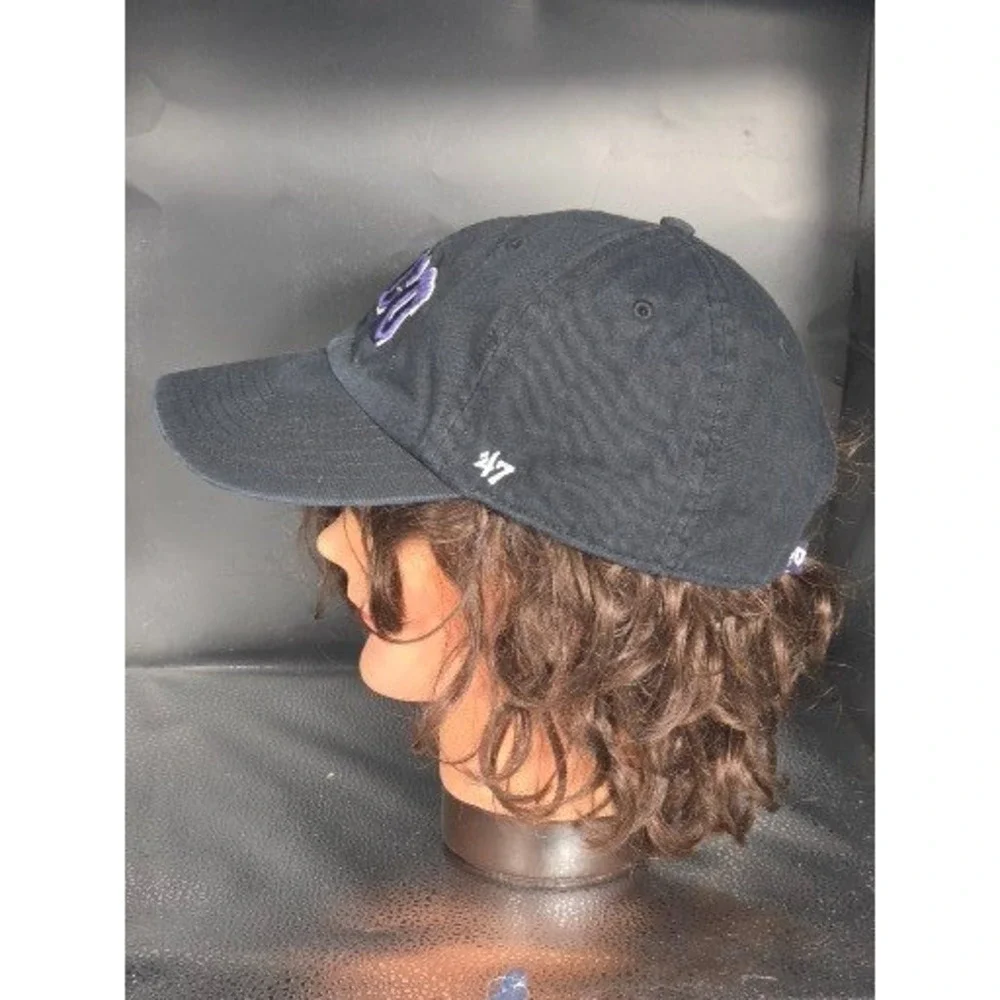 TCU Horned Frogs 47 Brand Dad Hat Mens Black Adjustable Strapback Baseball Cap